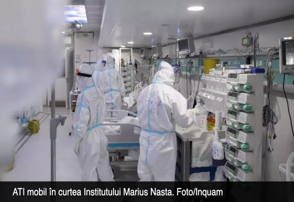 Unitate ATI mobilă în curtea Institutului „Marius Nasta”