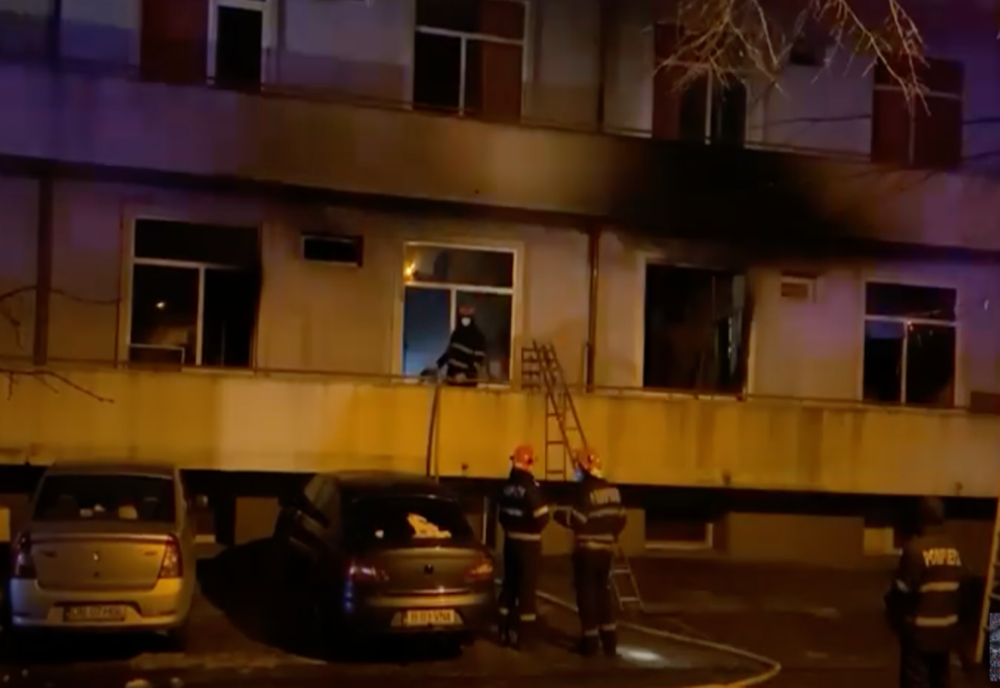 INCENDIU LA MATEI BALȘ | Patru pacienți, internați la "Marius Nasta"