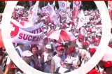 Protest masiv în fața Ministerului Sănătății. Angajații din sistem ies în stradă din cauza legii salarizării