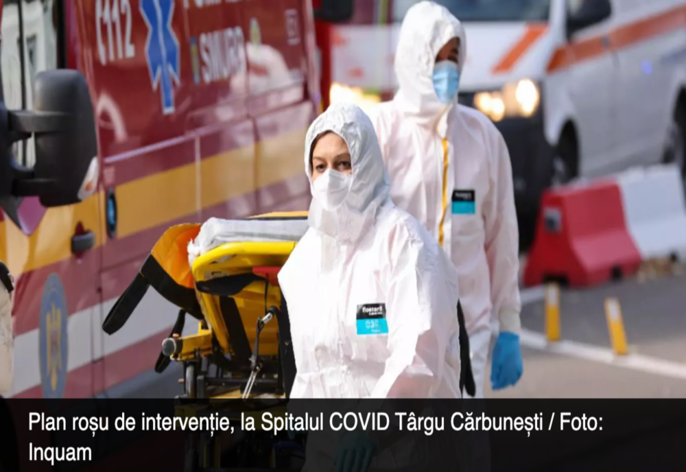 Plan roșu de intervenție, la Spitalul COVID Târgu Cărbunești: instalația de OXIGEN s-a stricat - pacienții, evacuați. Două DECESE, confirmate