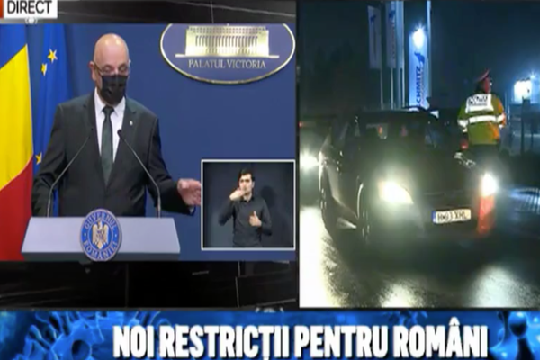 Noile RESTRICȚII oficiale: „În weekend circulația va fi permisă până la 20, iar la firme/operatori economici până la 18:00”
