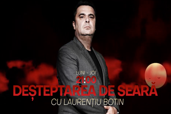Realitatea STAR s-a lansat. "Deșteptarea de seară", cu Laurențiu Botin, de la ora 21! De luni până joi