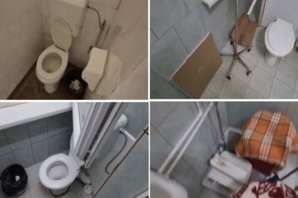 Mizerie de nedescris în băile din Spitalul Curtea de Argeș. Emanuel Ungureanu face publice imagini cu focarul de infecție